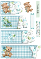 Baby Boy Milestones Word Book Sheet
