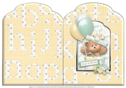 Gender Neutral Baby Milestones Scalloped Top Quick Card 2