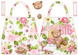 Baby Girls Dream Big Shaped Hand Bag Card