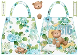 Baby Boy Dream Big Shaped Hand Bag Card