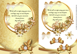 Golden Sympathy card