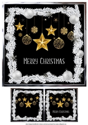 Gold Decorations Christmas Quick Card