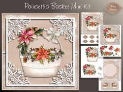 Poinsettia Basket Mini Kit