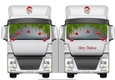 Silver Truck Shaped Quick Card Christmas