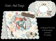 Cats And Dogs Scalloped Tent Card Kit