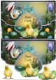 Easter Chick Fancy Edge Faux Envelope Card