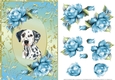 Dalmation Dog And Roses Card Front