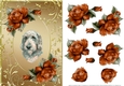 Griffon Nivernaise Dog And Roses Card Front