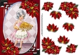 Vintage Christmas Dinner is Ready Card Front with Poinsettia 3