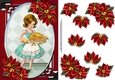 Vintage Christmas Dinner is Ready Card Front with Poinsettia 4