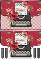 Christmas Letters 1 Scalloped Edge Envelope Card