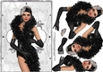 Flapper Dancer Lady Card Front