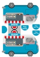 The Sushi Street Food Van Shaped Card