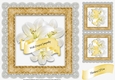 7.5 x 7.5 Inch Sympathy Lilies Card Front