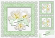 7.5 x 7.5 Inch Sympathy Lilies Card Front 2
