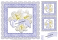 7.5 x 7.5 Inch Sympathy Lilies Card Front 3