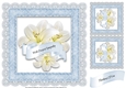 7.5 x 7.5 Inch Sympathy Lilies Card Front 4