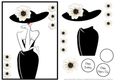 Black & White Elegant Lady Card Front 1