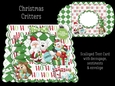 Christmas Critters Scalloped Tent Card with Envelope
