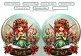 Christmas Fairy Snow Globe Shaped Card