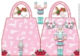 Nutcracker Pastel Handbag Shaped Christmas Card
