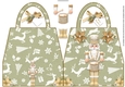 Nutcracker Gold Handbag Shaped Christmas Card