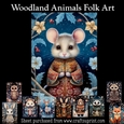 Woodland Animals Folk Art