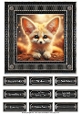 Fennec Fox Card 7x7 inch Topper