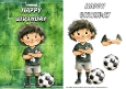 Playing Football Card Front 4