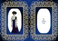Vintage Lady in Blue Insert