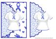 Colon Cancer Scalloped Edge Envelope Card