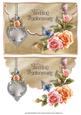 Butterflies and Roses Anniversary Scalloped Envelope Card