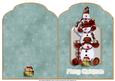 Snowman Totem 2 Scalloped Top Quick Card