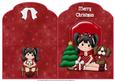 Me and My Dog at Christmas Scalloped Top Quick Card