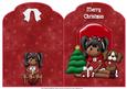 Me and My Dog at Christmas Scalloped Top Quick Card
