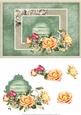 Mothers Day Roses Card Front with Decoupage