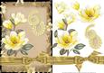 Lemon Magnolia 60 Card Front with Decoupage