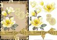 Lemon Magnolia 80 Card Fronts with Decoupage