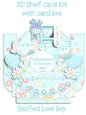 Stuffed Love Baby Boy 3D Shelf Card with Card Box