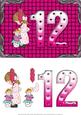 Cupcakes Girl Age 12 Card Front with Decoupage