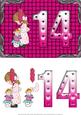 Cupcakes Girl Age 14 Card Front with Decoupage