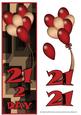 21 Today Balloons Large Dl Card
