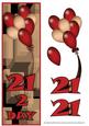 21 Today Balloons Large Dl Card 1