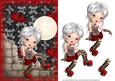 Pretty Goth Girl Card Front