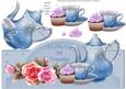 Little Cup of Friendship Over the Top Blue Large Card