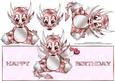 Little Dragon Girl Over the Top Large Card