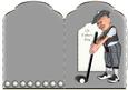 Golfing Fathers Day Scalloped Top Quick Card
