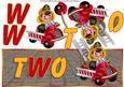Little Fireman Two Over the Top Large Card