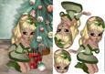 Christmas Cookie Card Front with Decoupage 4