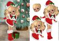 Christmas Cookie Card Front with Decoupage 6
